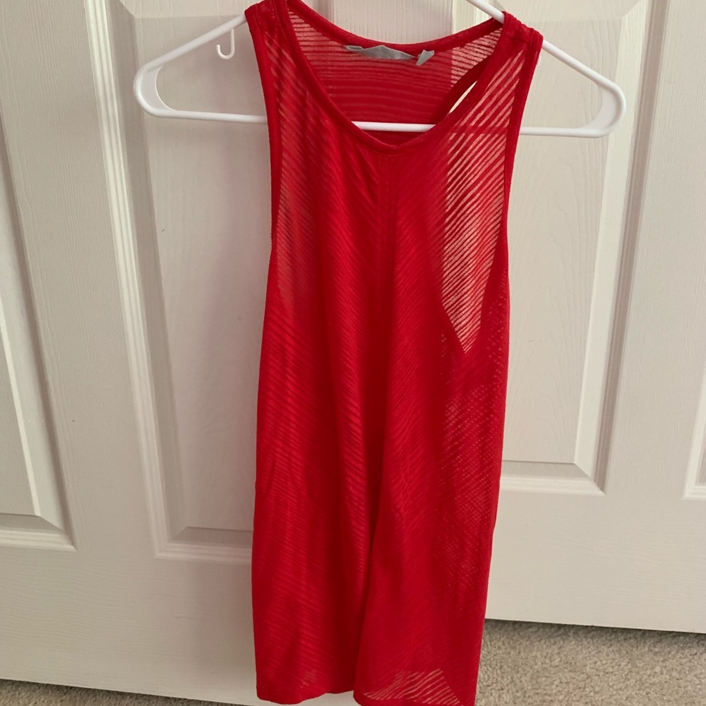 Athleta red tank